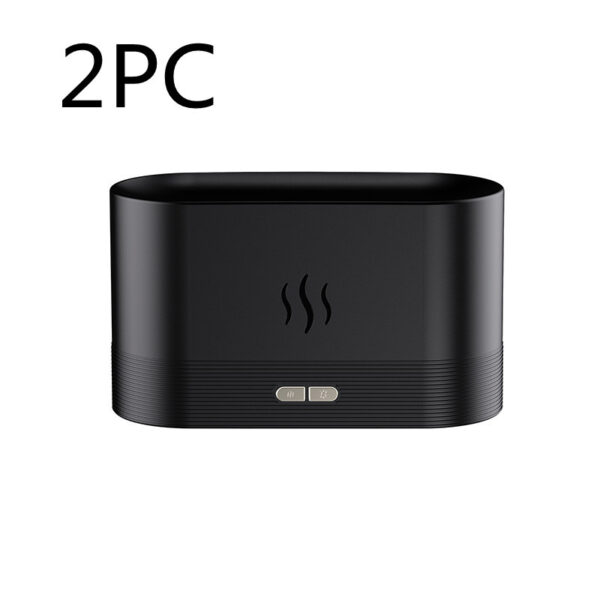 Aroma Diffuser With Flame Light Mist Humidifier Aromatherapy Diffuser With Waterless Auto-Off Protection For Spa Home Yoga Office - Image 2